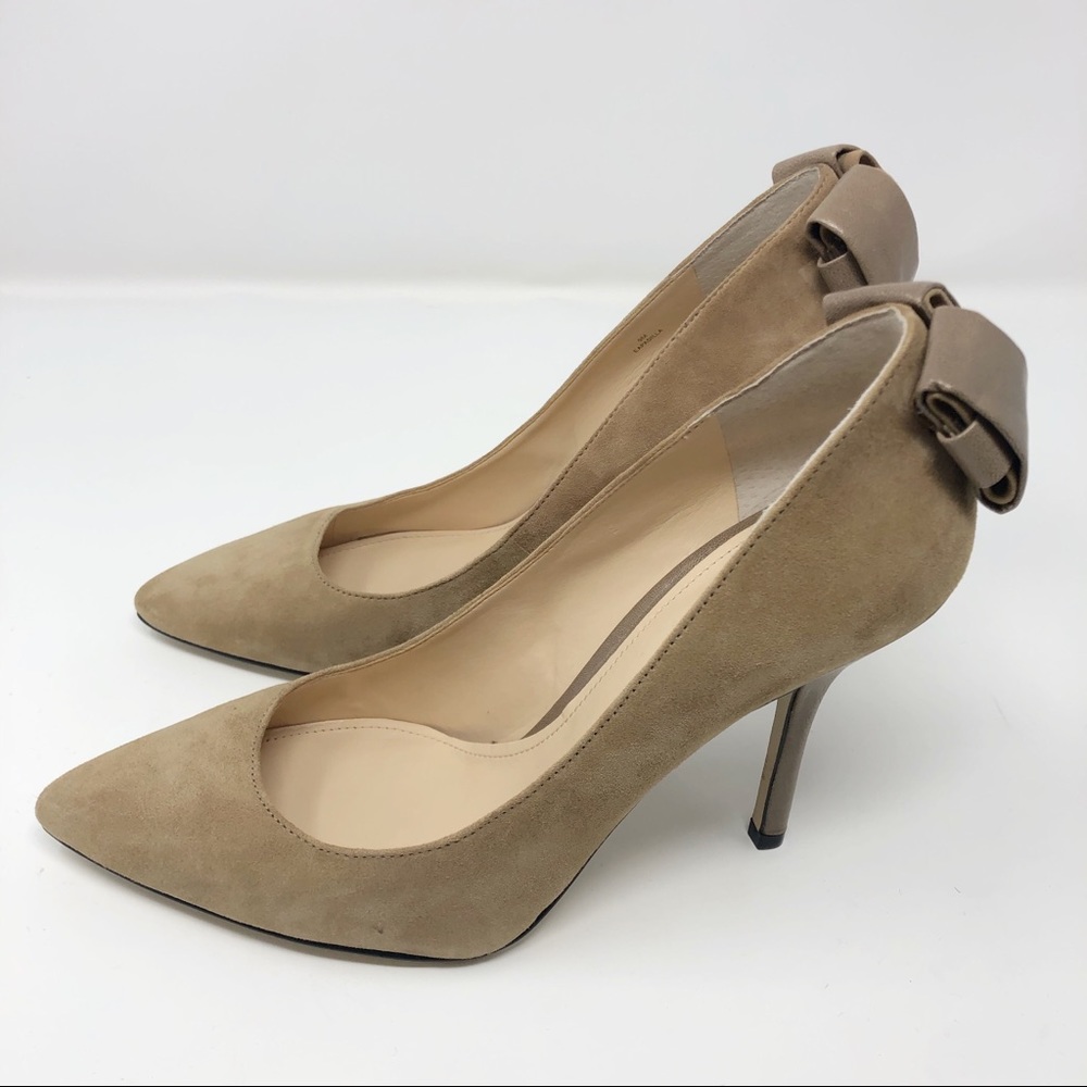 Enzo Angiolini Taupe Suede Eu Padilla Stilettos 9M - Picture 4 of 8